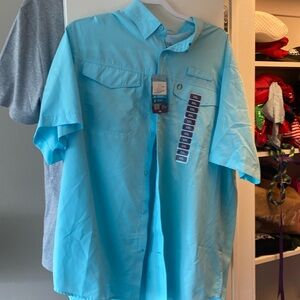 American Outdoorsman Blue Fishing Shirt